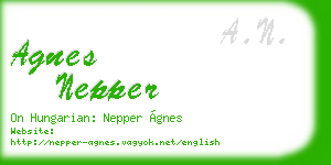 agnes nepper business card